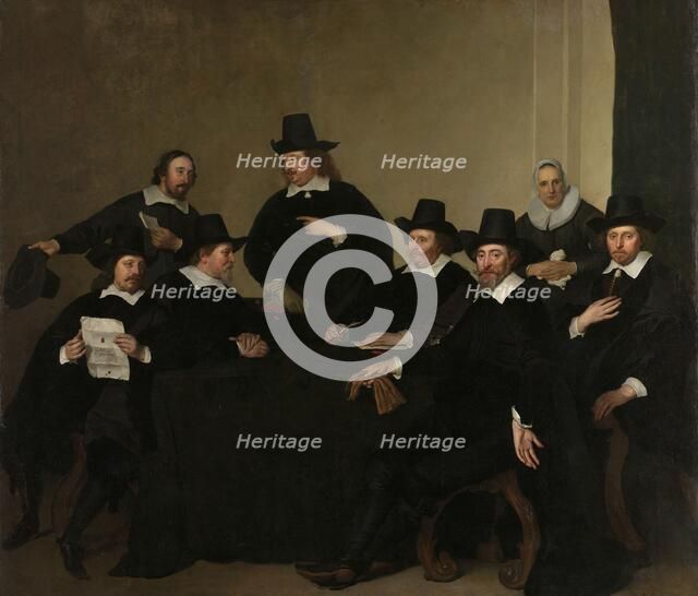 Regenten Regents of the Nieuwezijds Institute for the Outdoor Relief of the Poor, Amsterdam, c 1650, Creator: Jacob Adriaensz. Backer.
