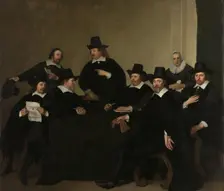 Regenten Regents of the Nieuwezijds Institute for the Outdoor Relief of the Poor, Amsterdam, c 1650, Creator: Jacob Adriaensz. Backer