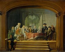 Regents of the Aalmoezeniersweeshuis Orphanage in Amsterdam, 1729, 1729. Creator: Cornelis Troost
