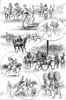 Regimental sports of 21st Hussars at Bangalore, in India, from sketches by Granville B. Baker, 1890. Creator: Carl Hentschel