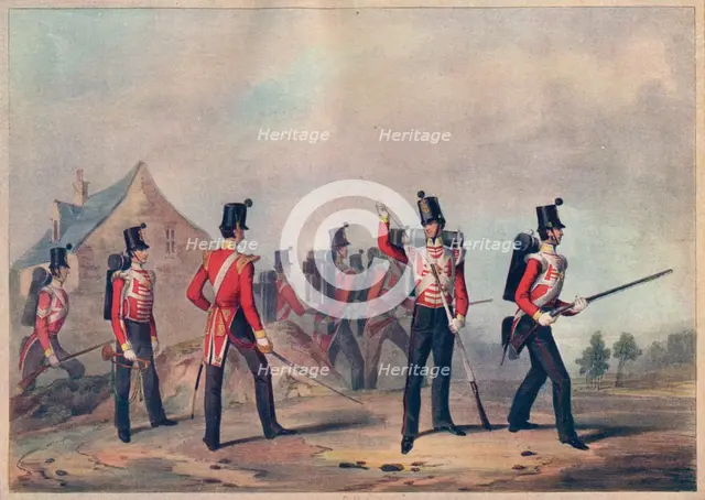 'Regiments of Light Infantry (showing the 90th Light Infantry)', 19th century (1909). Artist: John Henry Lynch.