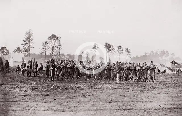 [Regiments - unidentified]. Brady album, p. 156, 1861-65. Creator: Unknown.