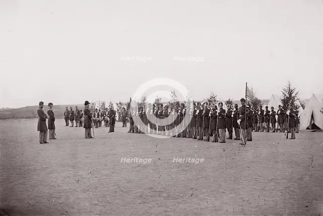 [Regiments - unidentified]. Brady album, p. 156, 1861-65. Creator: Unknown.