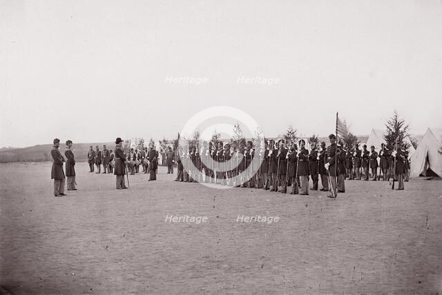 [Regiments - unidentified]. Brady album, p. 156, 1861-65. Creator: Unknown.