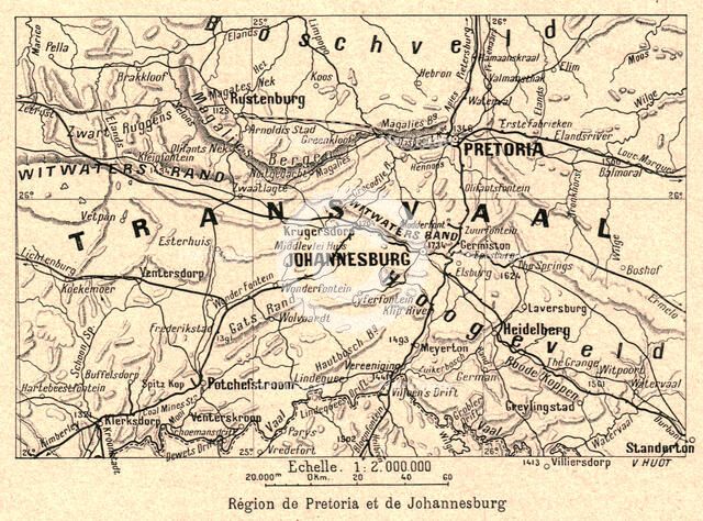 ''Region de Pretoria et de Johannesburg; Afrique Australe', 1914. Creator: Unknown.