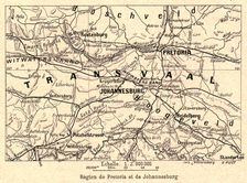 'Region de Pretoria et de Johannesburg; Afrique Australe 1914. Creator: Unknown