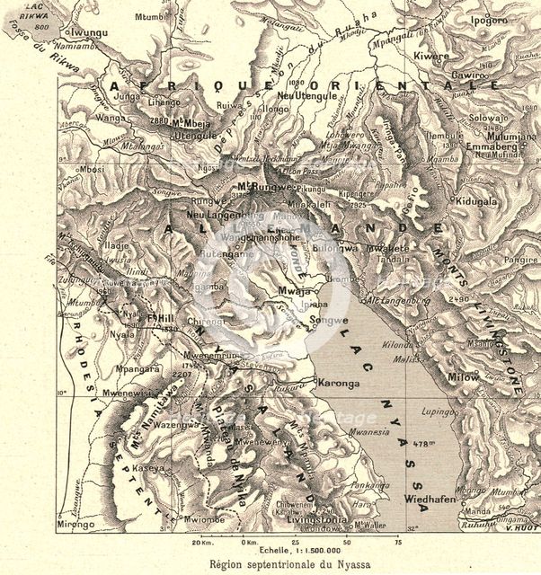 ''Region septentrionale du Nyassa; Afrique Australe', 1914. Creator: Unknown.