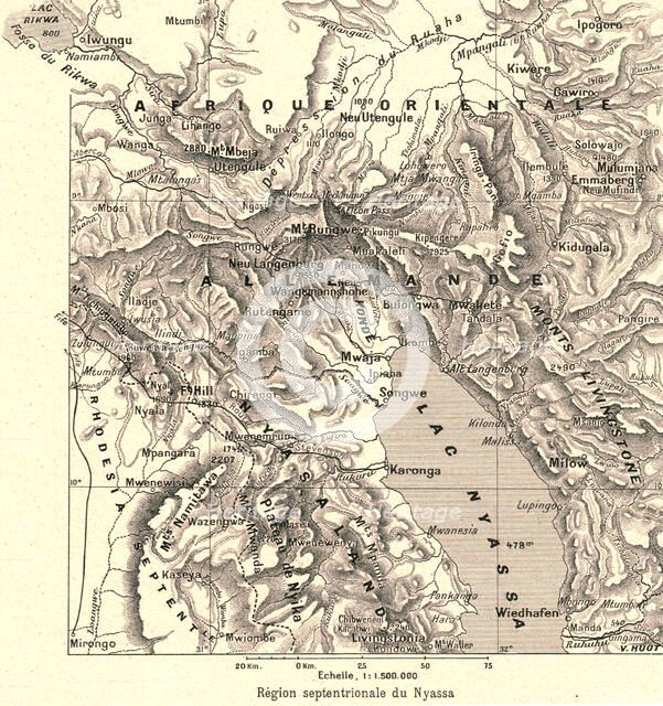 ''Region septentrionale du Nyassa; Afrique Australe', 1914. Creator: Unknown.