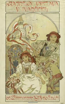 Regional exhibition in Ivancice, 1912. Creator: Mucha, Alfons Marie (1860-1939)