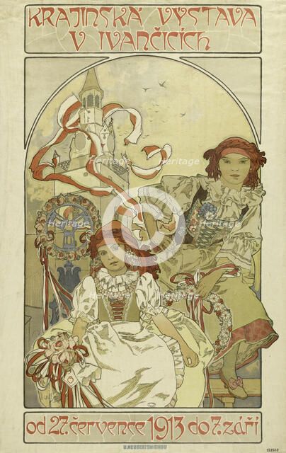 Regional exhibition in Ivancice, 1912. Creator: Mucha, Alfons Marie (1860-1939).