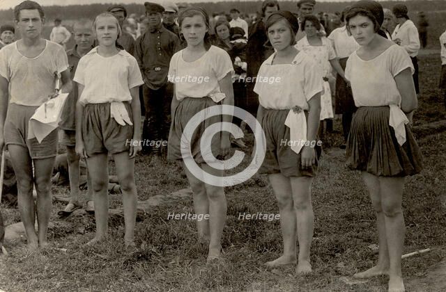 Regional physical education festival, 1928. Creator: GP Putintsev.