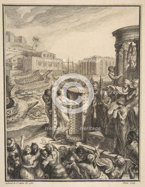 Regulus Condemned to the Most Horrible Torture, 18th century. Creator: Pierre Chenu.