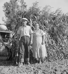 Rehabilitation family, near Visalia, California, 1938. Creator: Dorothea Lange