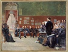 Rehearsal of the Serenade by Jean Jullien, at the Theatre Libre, 1889. Creator: Henri Patrice Dillon