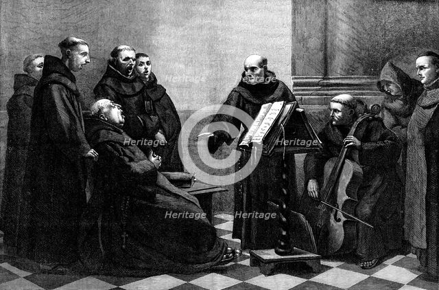 "Rehearsal", by A. Robert, in the International Exhibition, 1871. Creator: Unknown.