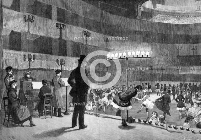 Rehearsing for the Pantomime, 1881. Creator: R&E Taylor.