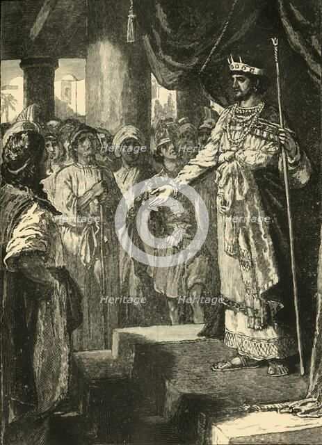 'Rehoboam Accepting the Advice of the Young Men', 1890.   Creator: Unknown.