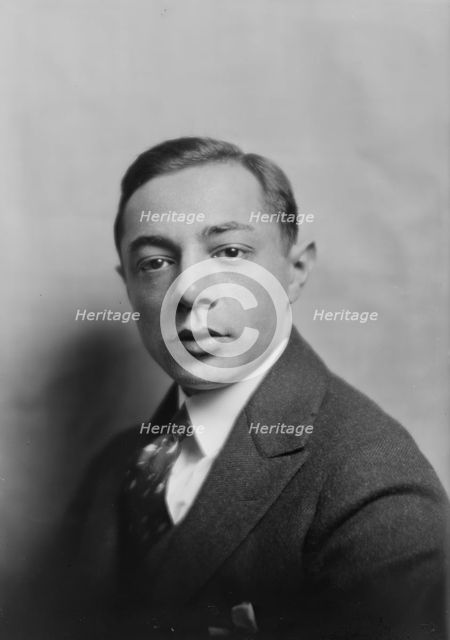 Reich, Emil, Mr., portrait photograph, 1917 Sept. 29. Creator: Arnold Genthe.