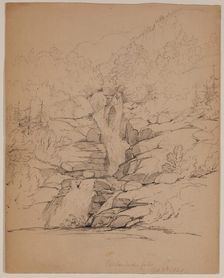 Reichenbach Falls, October 7th, 1840. Creator: John William Casilear