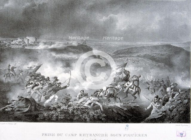 Reign of Charles IV (1748-1819), taking of Figueras (Girona) by French troops on 17th November 17…