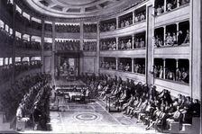 Reign of Ferdinand VII, opening of the Spanish parliament in Madrid