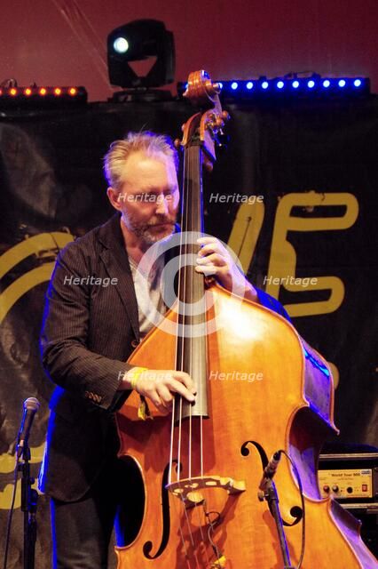 Reid Anderson, Love Supreme Jazz Festival, Glynde Place, East Sussex, July 2015. Artist: Brian O'Connor.