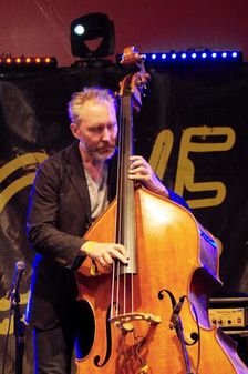 Reid Anderson, Love Supreme Jazz Festival, Glynde Place, East Sussex, July 2015. Artist: Brian O'Connor