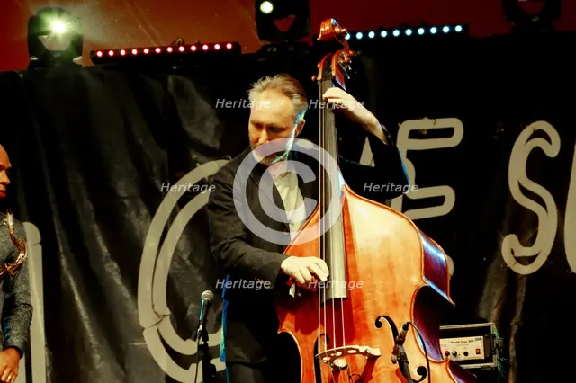 Reid Anderson, Love Supreme Jazz Festival, Glynde Place, East Sussex, July 2015. Artist: Brian O'Connor.