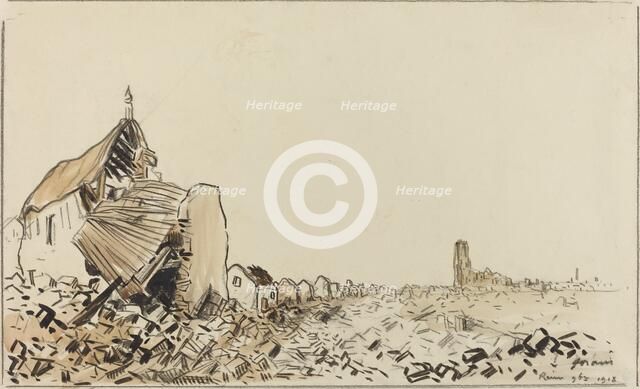 Reims 9bre 1918, probably 1918. Creator: Jean Louis Forain.