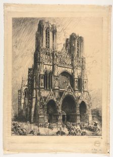 Reims Cathedral . Creator: Auguste Louis Lepère (French, 1849-1918)