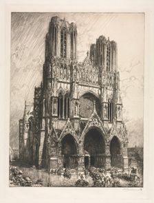 Reims Cathedral. Creator: Auguste Louis Lepère (French, 1849-1918)
