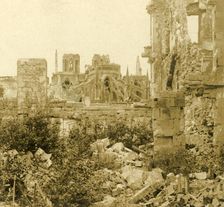 Reims Cathedral, Reims, northern France, c1914-c1918