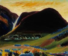 Reindeer in the Night, 1943. Creator: Kullervo Koivisto