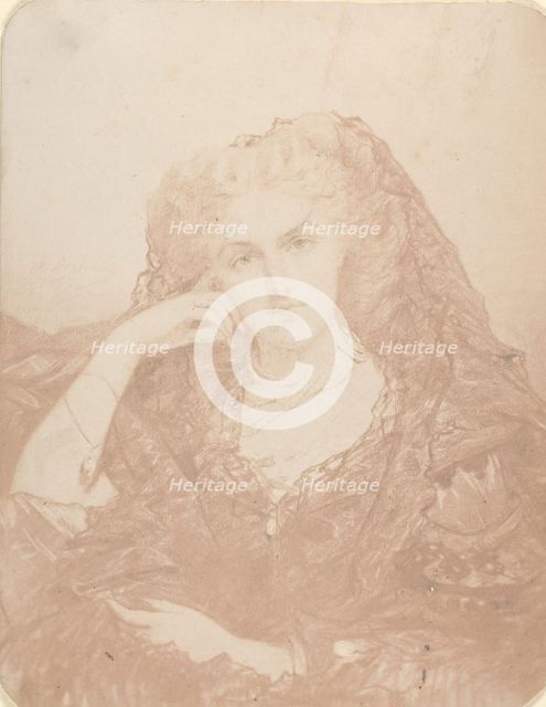 Reine d'Etrurie (colorieè), 1860s. Creator: Pierre-Louis Pierson.