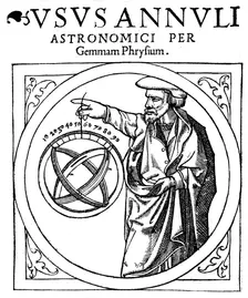 Reiner Gemma Frisius, Dutch astronomer, geographer, cartographer and mathematician, 1539. Creator: Unknown