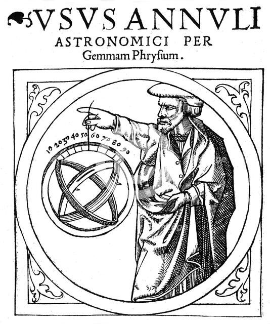 Reiner Gemma Frisius, Dutch astronomer, geographer, cartographer and mathematician, 1539. Artist: Unknown
