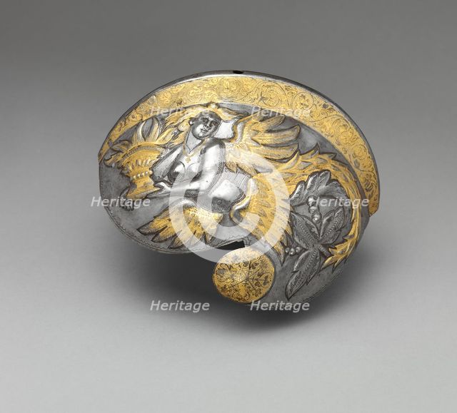 Reinforce for a Helmet (Gupfe), German, Augsburg, 1549-50. Creators: Mattheus Frauenpreis, Mattheus Frauenpreis.