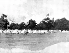 Reinforcements for Uganda: arrival of an Indian Contingent at Mombasa - another view of the..., 1898 Creator: George Montbard