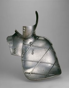 Reinforcing Bevor and Grandguard for the Joust, Augsburg, c. 1560. Creator: Unknown