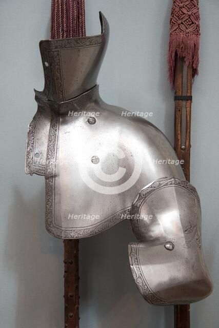 Reinforcing Plates of armour for the Tilt, Austrian, Innsbruck, dated 1551. Creator: Unknown.