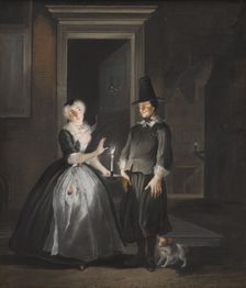 Reinier Adriaansz's Declaration of Love, c1720-1750. Creator: Cornelis Troost