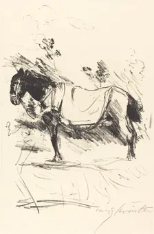 Reitpferd (Riding-Horse), 1916. Creator: Lovis Corinth