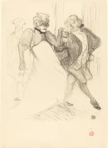 Rejane and Galipaux in "Madame Sans-Gêne" (Réjane et Galipaux dans "Madame...), 1894. Creator: Henri de Toulouse-Lautrec