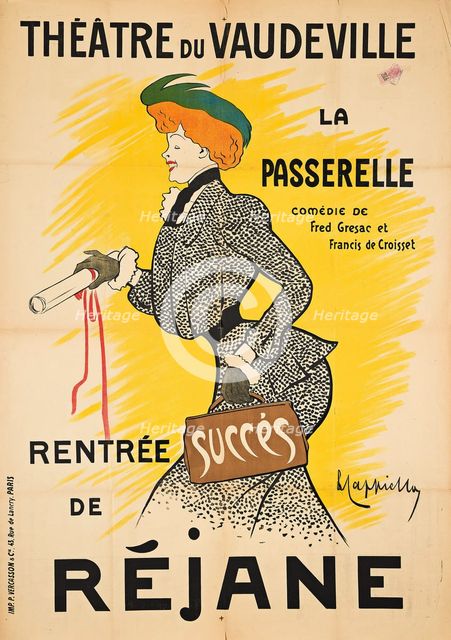 Réjane - Théâtre du Vaudeville, 1902. Creator: Cappiello, Leonetto (1875-1942).