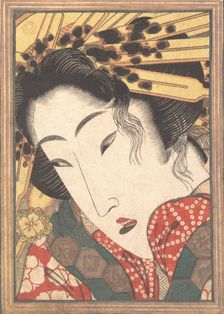 Rejected Geisha from Passions Cooled by Springtime Snow, 1824. Creator: Ikeda Eisen