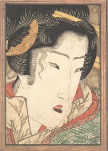 Rejected Geisha from Passions Cooled by Springtime Snow, 1824. Creator: Ikeda Eisen