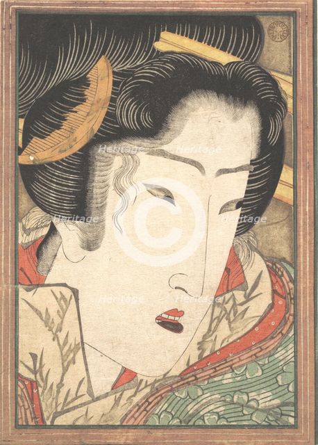 Rejected Geisha from Passions Cooled by Springtime Snow, 1824. Creator: Ikeda Eisen.