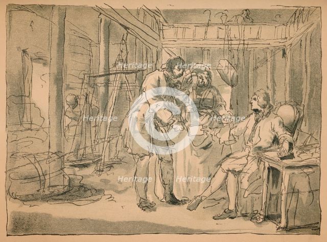 Rejected sketch for 'Industry and Idleness', 1747. Artist: William Hogarth.