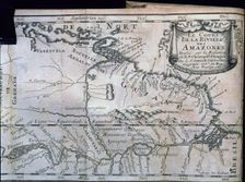 Relation de la Riviere des Amazones map printed in Paris in 1680, by Cristóbal de Acuña