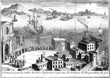 Release of Father Ephraim de Nevers from the prisons of the Inquisition, Goa, c1650 (1759)